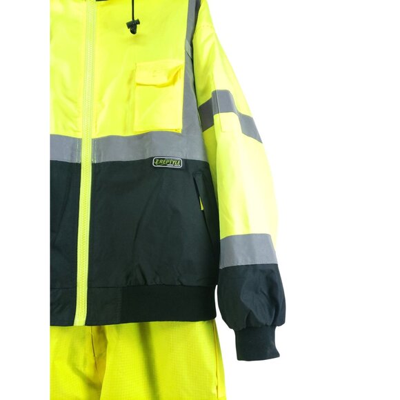 Reptyle Workwear Reflective Jacket & PIP Overalls Set Mens 2X Yellow A - Picture 4 of 16